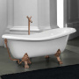 Artceram HERMITAGE Ванна 170х80х72см., на лапах, со слив-переливом и сифоном в компл. цвет: белый/бронза