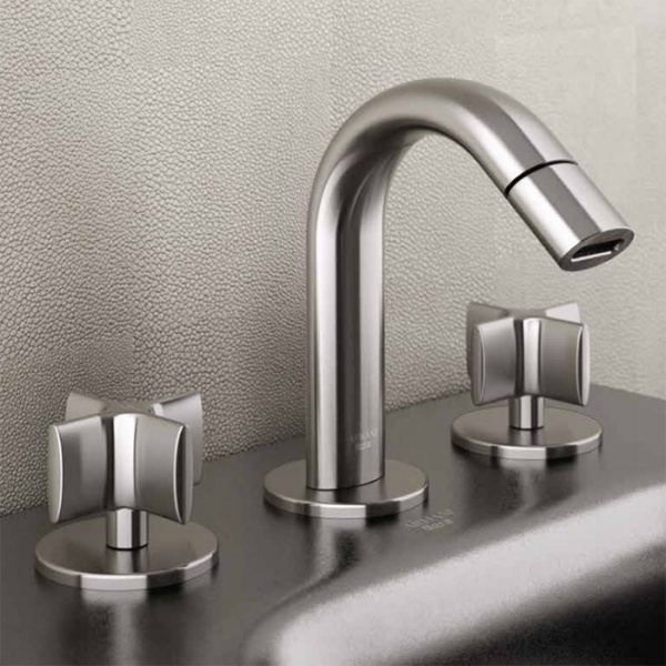 Armani Roca Baia Смеситель для биде на 3 отв., цвет: brushed steel