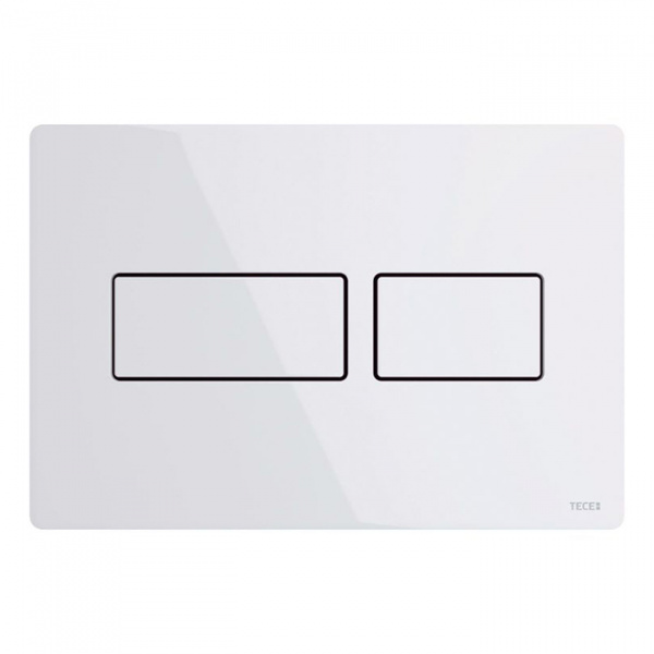 TECEsolid Панель смыва с двойной системой смыва для унитаза, цвет: белый глянцевый