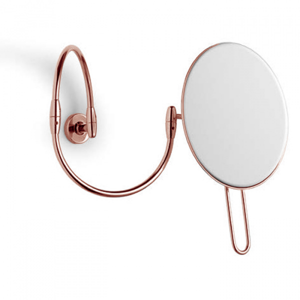 Bertocci Cinquecento Зеркало косметическое увеличительное, подвесное, цвет: розовое золото
