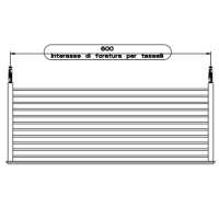 Gessi Eleganza Полочка 60см широкая, подвесной, цвет: черный металлик