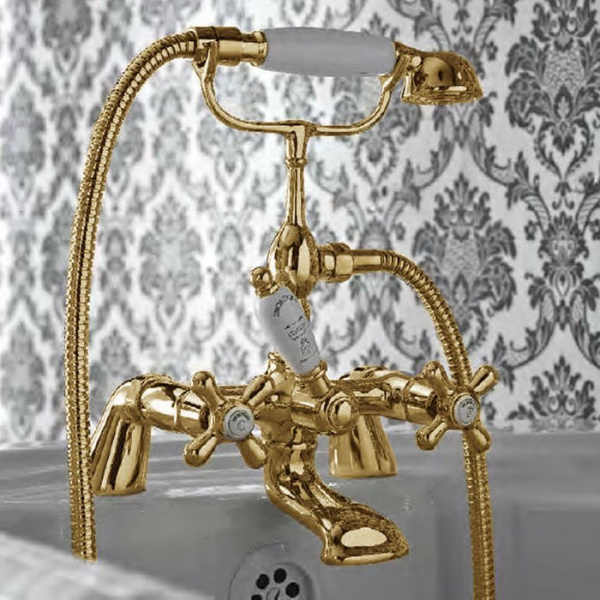 Sbordoni Etruria Смеситель для ванны на 2 отверстия, цвет: глянцевая латунь