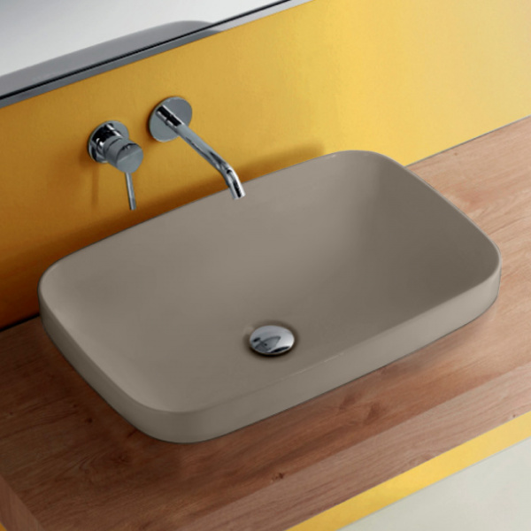 Kerasan Tribeca Раковина 60х38 см, без отв., встраиваемая/накладная, цвет: Nocciola