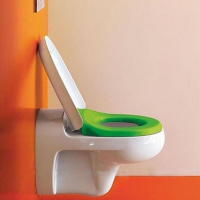 Laufen Florakids Сиденье для унитаза 8.2003.1, softclose, цвет белый/зеленый