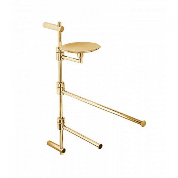 Стойка с аксессуарами 40см., подвесная Bongio T Mix, цвет: золото 24к.