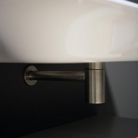 Antonio Lupi Сифон для pаковин и биде, в комплекте с нажимным донным клапаном, цвет: нержавейка сатинированная