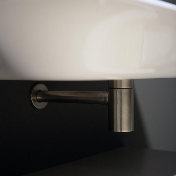 Antonio Lupi Сифон для pаковин и биде, в комплекте с нажимным донным клапаном, цвет: нержавейка сатинированная