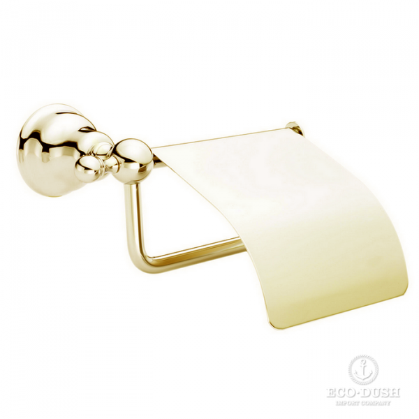 HUBER Croisette Бумагодержатель с крышкой, цвет: золото