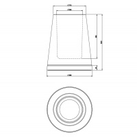 Gessi Cono Стакан настольный, цвет: хром