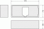 Опора из стиропора для ванны Duravit D-Code, 177x77