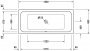 Ванна акриловая Duravit D-Code 180x80 прямоугольная, встраиваемая