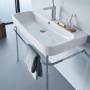 Duravit Happy D.2 Консоль металлическая 100x50.5см, с раковиной на 1 отв., цвет: белый/хром