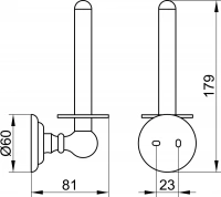 Держатель для запасных рулонов Keuco Astor 02163