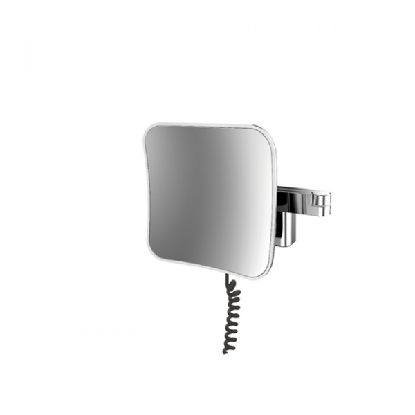 EMCO Evo Зеркало косметическое, LED, 209x209мм,  двойной,snoer,ELS, 5x кратное увеличение, подвесной, цвет: хром