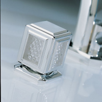 THG Metropolis cristal clair Смеситель для раковины, 3 отв., цвет: хром/прозрачный хрусталь