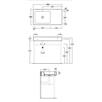 Simas Frozen Консоль 90х50см с 1 отв. выбитым вручную, цвет: белый
