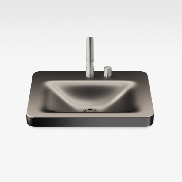 Armani Roca Baia Раковина 66x47 см, 2 отв., встраиваемая сверху, цвет: dark metallic