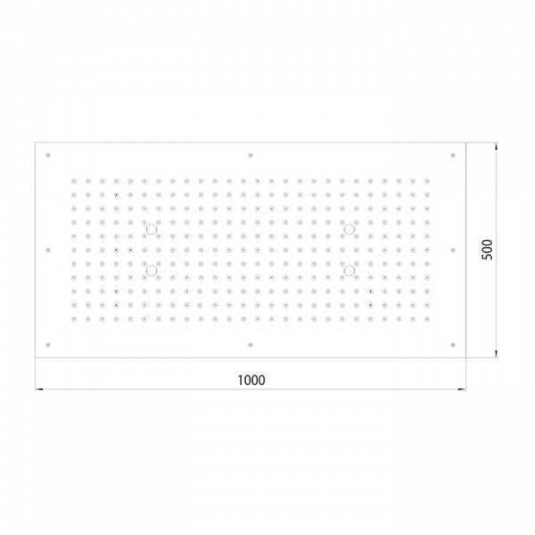 BOSSINI DREAM-XL RECTANGULAR Верхний душ 1000 x 500 мм, цвет: хром