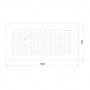 BOSSINI DREAM-XL RECTANGULAR Верхний душ 1000 x 500 мм, цвет: хром