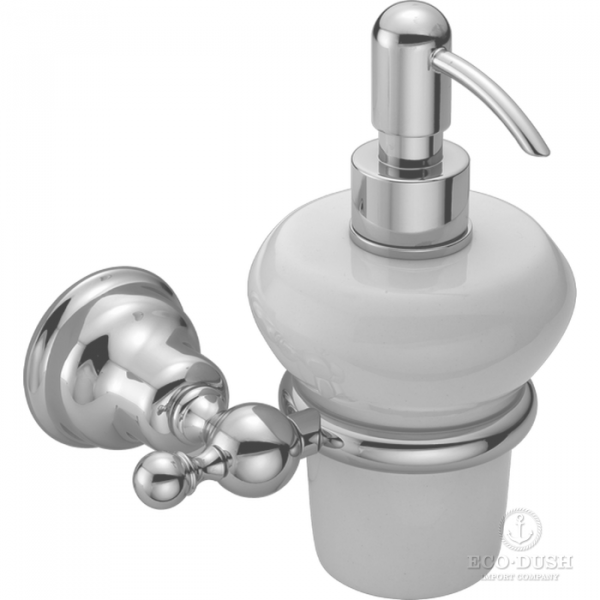 HUBER Croisette Дозатор подвесной, цвет: хром/керамика