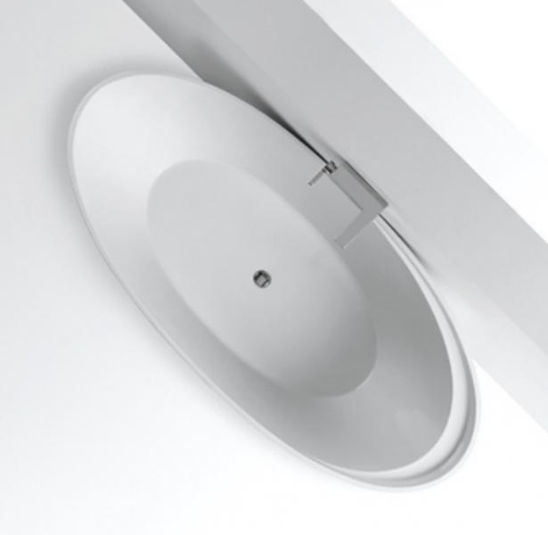 Simas Bohemien Ванна отдельностоящая, из Crystal Tech 190*88*66 см со сливной арматурой