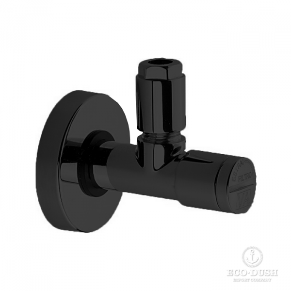 Cisal Угловой вентиль 1/2", цвет черный