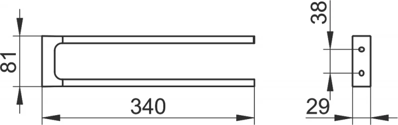 Полотенцедержатель Keuco Edition 11 11119010000 хром