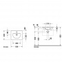 Duravit Darling New Раковина 53x43 см, 1 отв., цвет: белый