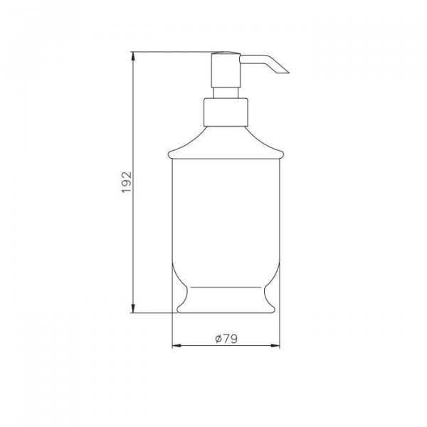 Nicolazzi On Shelf Дозатор для жидкого мыла из белой керамики, настольный, цвет: Bronze Plated