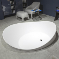 Antonio Lupi Dune Ванна полувстраиваемая 172х168х64.5см, цвет: белый