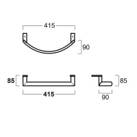 Simas Lft Spazio Полотенцедержатель для LFT34, цвет хром