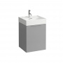 Laufen Kartell Тумба с раковиной, 49х45.5х61.5см, с 1 выдвиж. ящиком с полкой, с сифоном, цвет: серый матовый