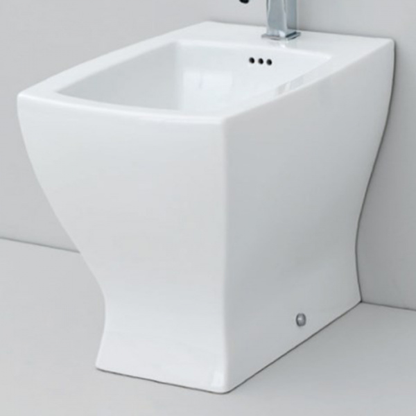 Artceram JAZZ биде напольное 54х36см с 1 отв под смеситель с креплением, цвет: белый матовый