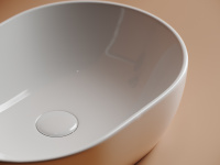 Умывальник чаша накладная овальная Element 480*350*140мм Ceramica Nova белый CN6019