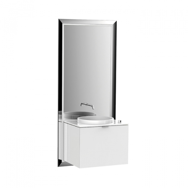 EMCO Touch 600 pure Комплект мебели с выдвижным ящиком, черный/белый ELS