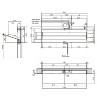 Antonio Lupi Battigia Раковина 180х51.5х60.7 см, без отв., цвет: белый