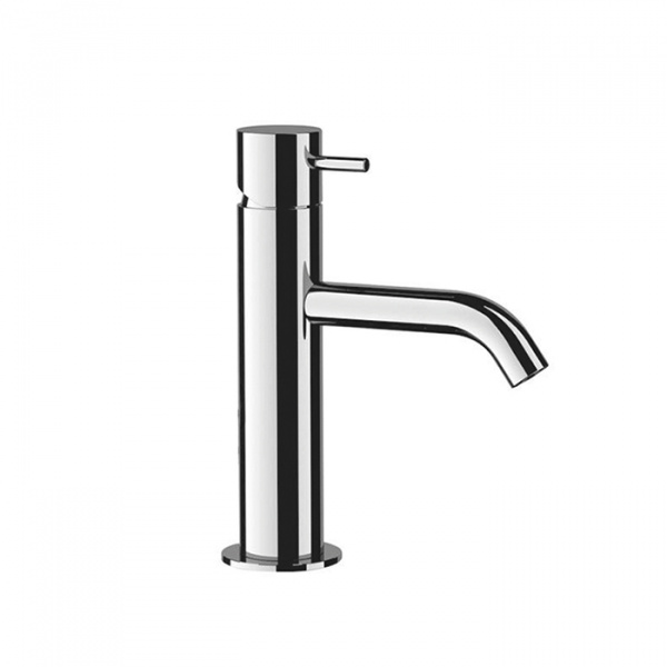 Kerasan Nolita Смеситель для раковины на 1 отв., без донного клапана, излив 110мм, h79мм, цвет: хром