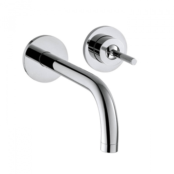 Axor Uno² Встраиваемый смеситель для раковины, на 2 отв., с розеткой, излив: 225мм, внешняя часть, цвет: хром