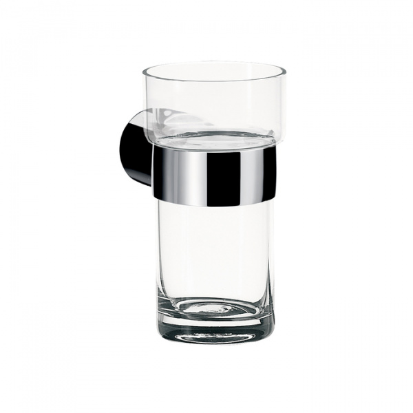 EMCO Fino Стакан подвесной, прозрачное стекло, цвет: хром