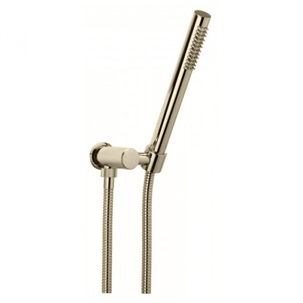 Bongio Душевой гарнитур: держатель, подвод воды, цвет: брашир. золото