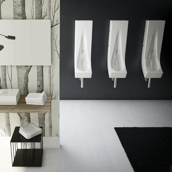 Artceram DROP, Писсуар керамический 27х32 h 92, с креплением и сифоном, цвет: белый.