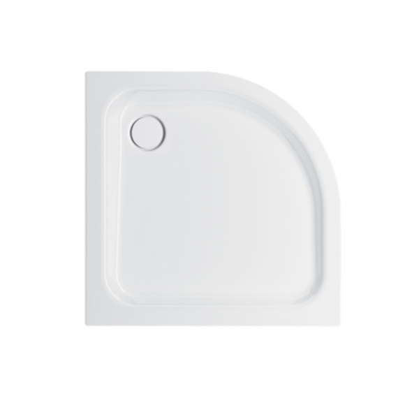 Bette Душевой поддон полукруглый 100х100хh6,5см, R=500, D=9см, анти-слип, самоочищающееся покрытие, цвет: белый