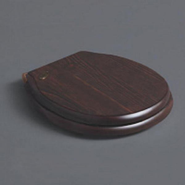 SIMAS Londra Сиденье для подвесного унитаза, микролифт, цвет: орех/бронза