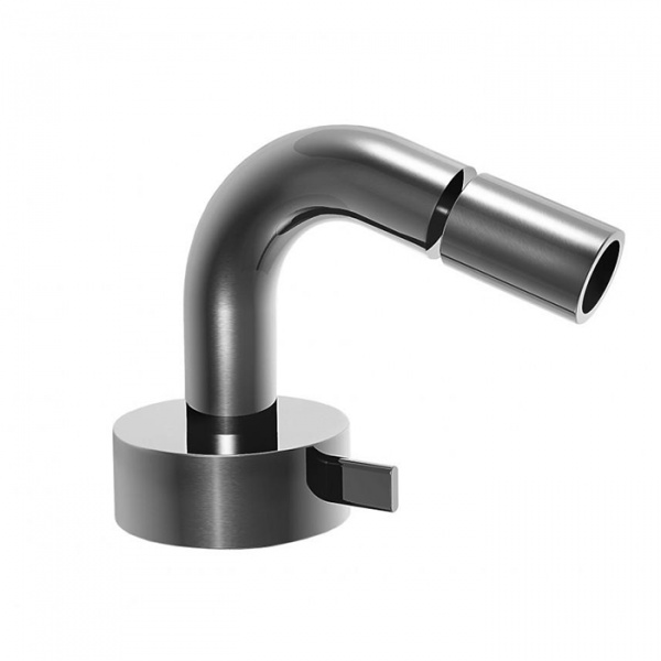 Fantini AF/21 Смеситель для биде, 1 отв., излив: 13 см, цвет: матовая натуральная сталь