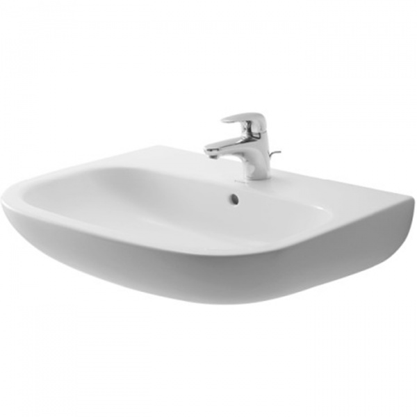 Duravit D-Code Раковина 65х50 см, 3 отв., цвет: белый