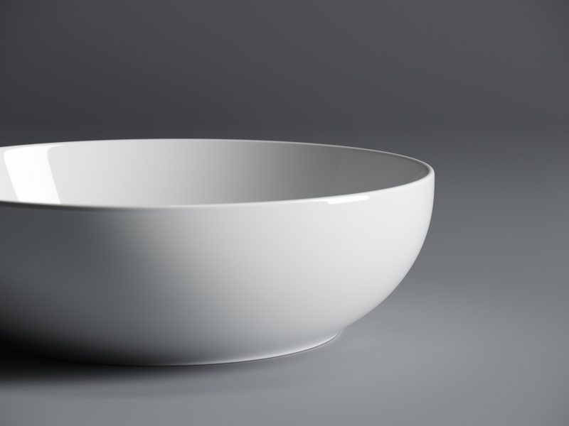 Умывальник чаша накладная круглая Element 370*370*110мм Ceramica Nova белый CN6020