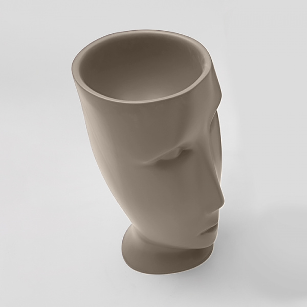 Kerasan Artwork Раковина 45х51х94.5 см, без отв., свободностоящая &quotMOLOCO&quot, слив в стену, цвет: Nocciola