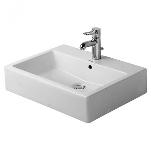 Duravit Vero Раковина 59.5x46.5 см, без отв., с переливом, цвет: белый