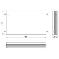 EMCO Prime2 Монтажная рама для встраиваемого шкафа 120, B119.9xH72.2см