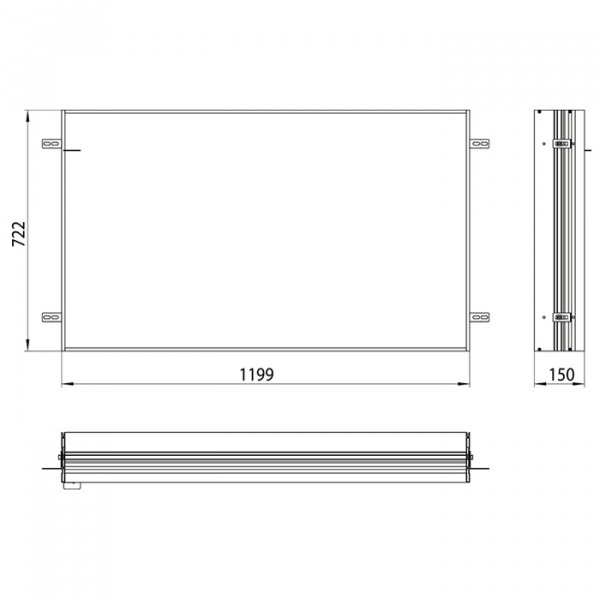 EMCO Prime2 Монтажная рама для встраиваемого шкафа 120, B119.9xH72.2см